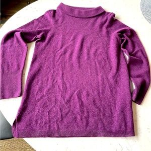 Woman’s Small Talbots Cashmere Sweater In Purple